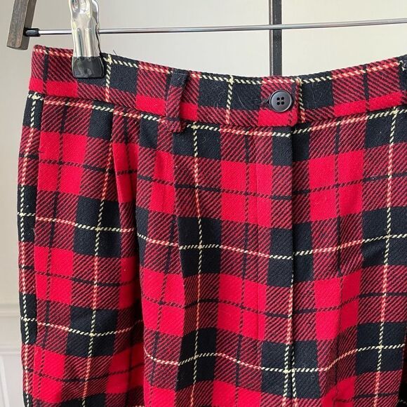 Vintage Pendleton Authentic Wallace Plaid Walking Shorts Front Pleat Bermuda S 8 - Picture 2 of 7
